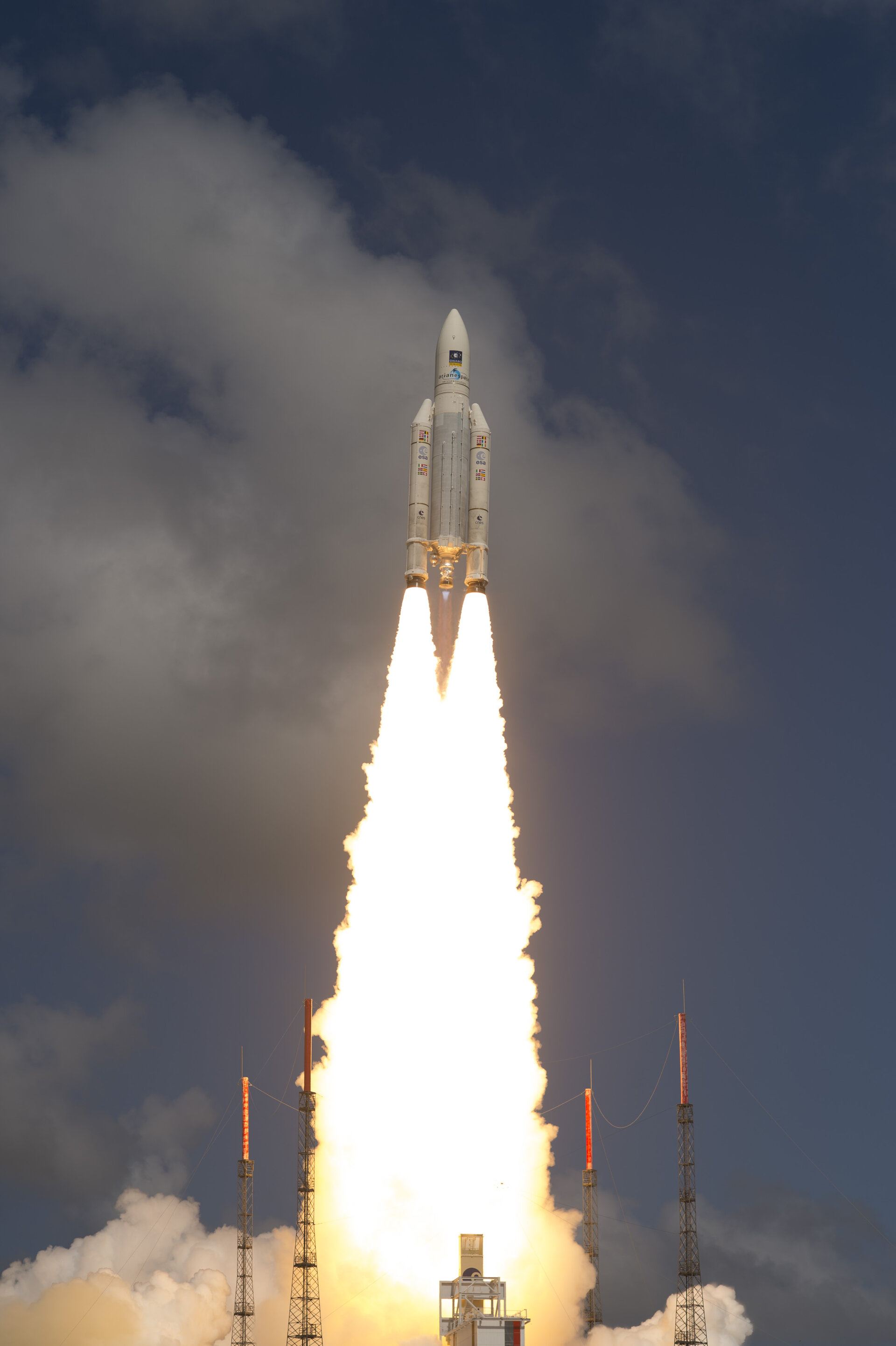 Ariane 5 liftoff on flight VA233