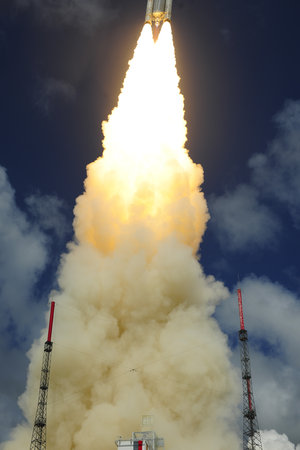 Ariane 5 liftoff on flight VA233