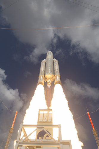 Ariane 5 liftoff on flight VA233