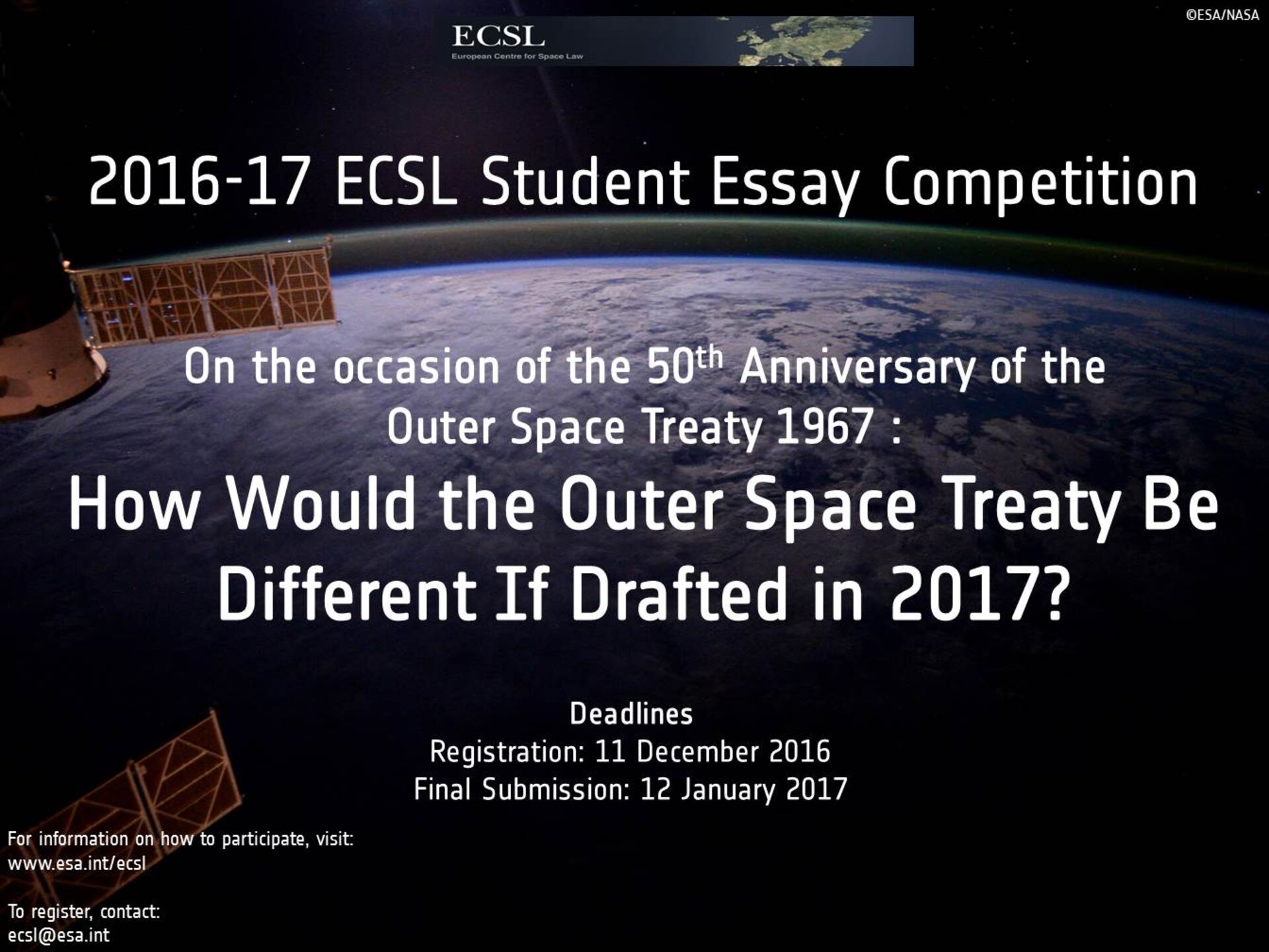 ECSL Essay Competition 2017