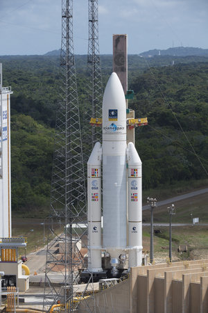 Transfer of Ariane 5 flight VA233 from the BAF to the launch pad