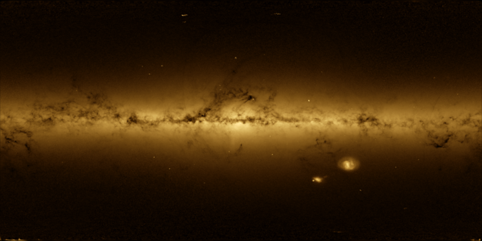 ESA Operations image of the week: A ghostly image of our Milky Way galaxy derived from spacecraft orientation data, developed by the mission control team at ESOC, Darmstadt, Germany
