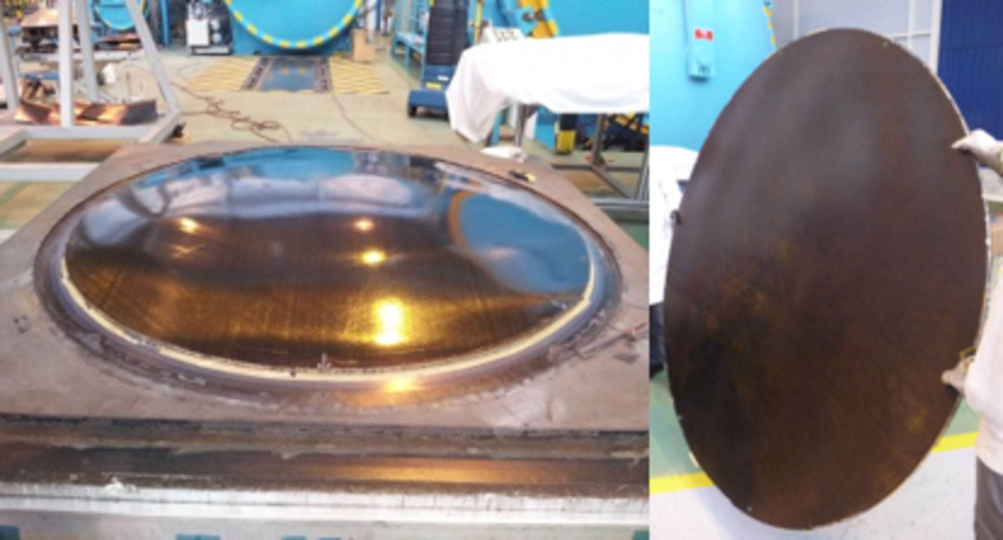 Different views of the antenna reflector