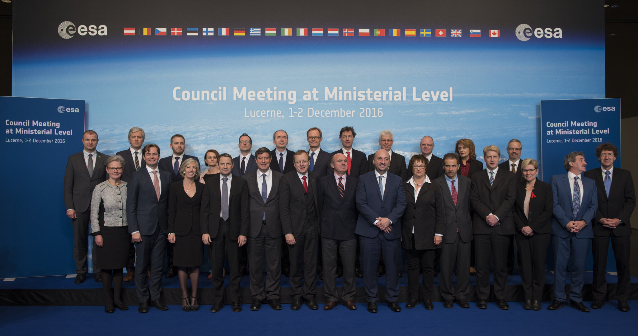 European ministers and representatives at the ESA Council at Ministerial Level
