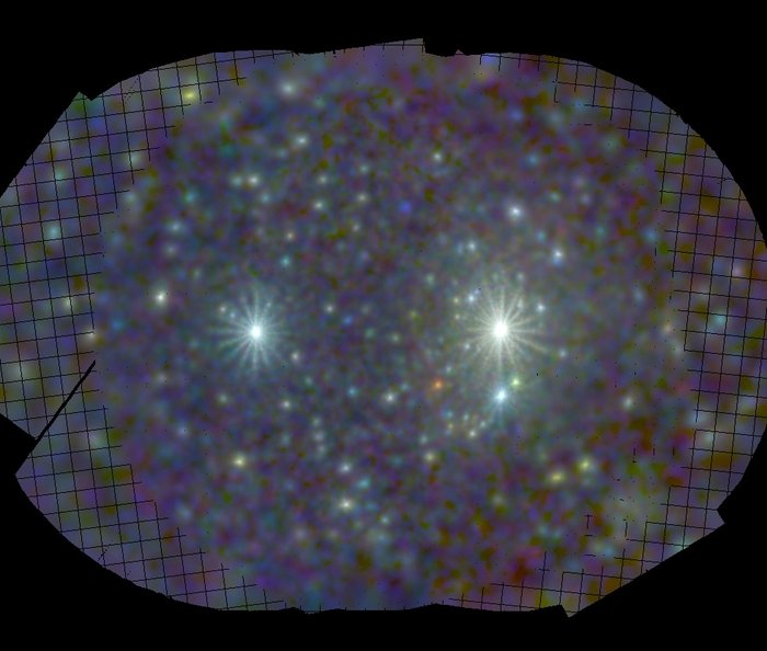 False-colour view of galaxy M81