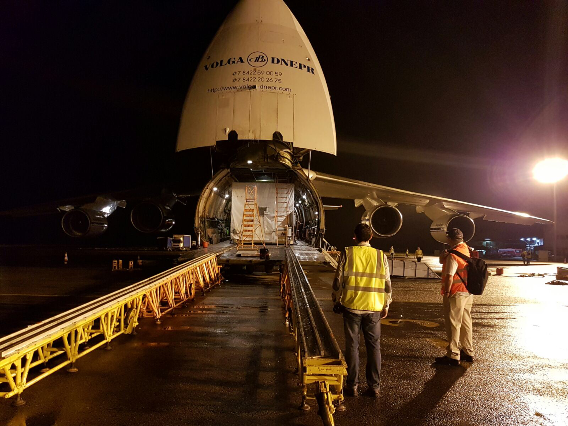 H36W-1 arrives in Kourou