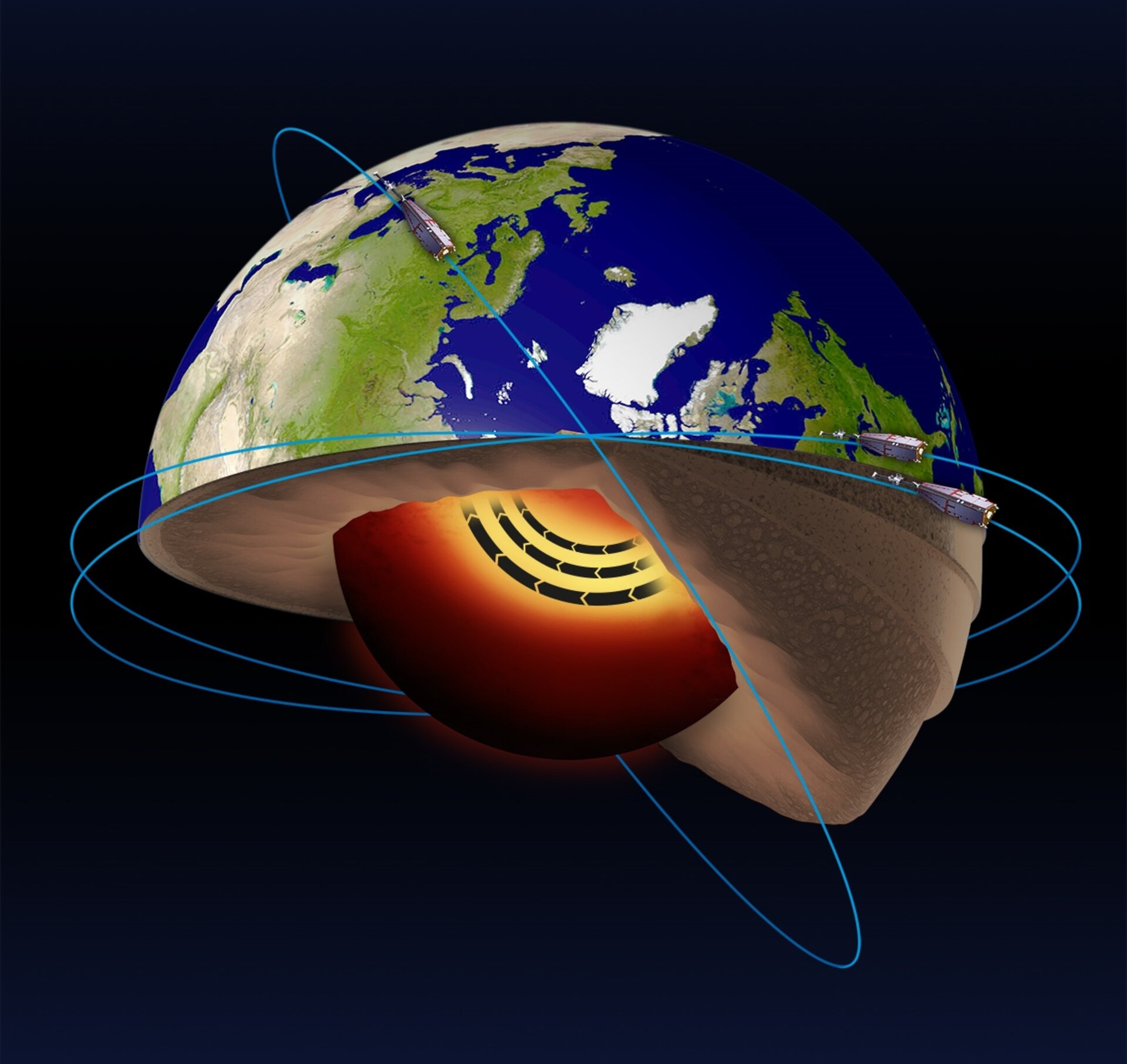 Jet stream in Earth’s core