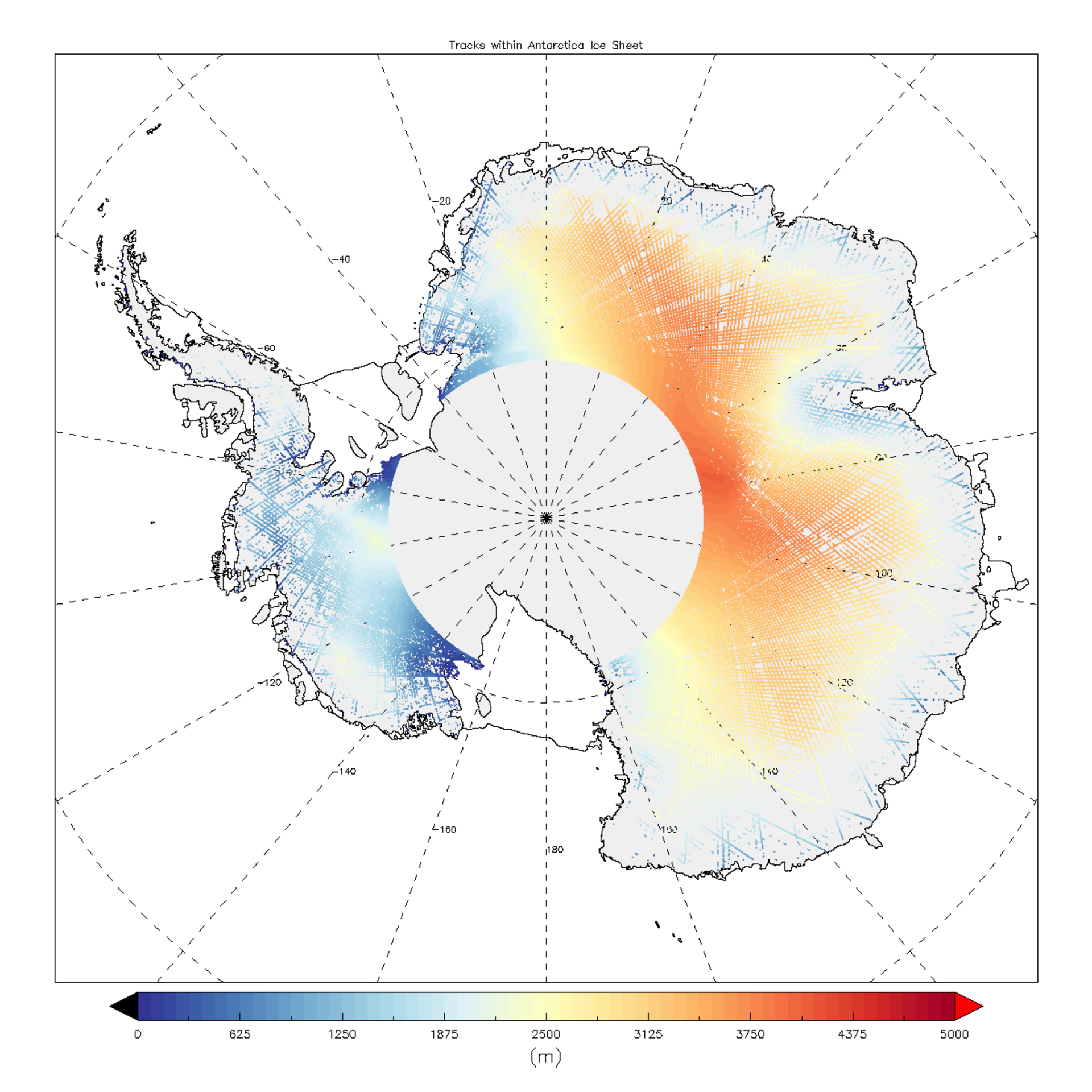 Sentinel-3A measures height of Antarctic ice sheet