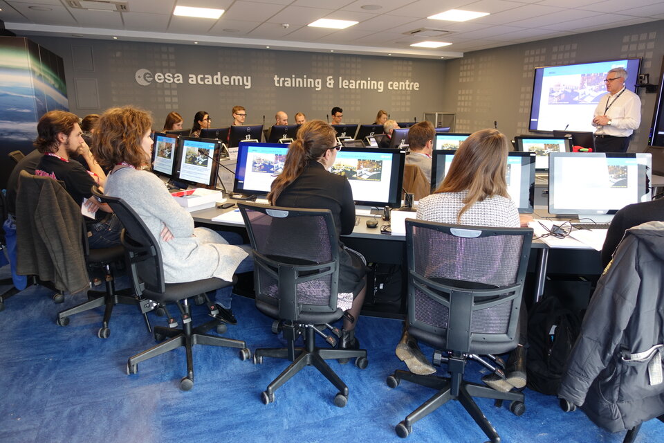 Students attending lecture