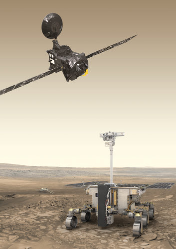 ExoMars orbiter and rover