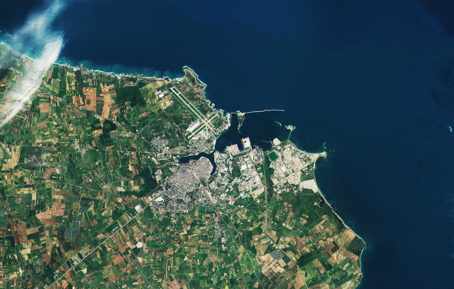This stunning picture shows an Italian city called Brindisi
