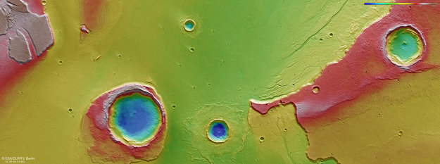 Restos de una gigantesca inundación en Marte