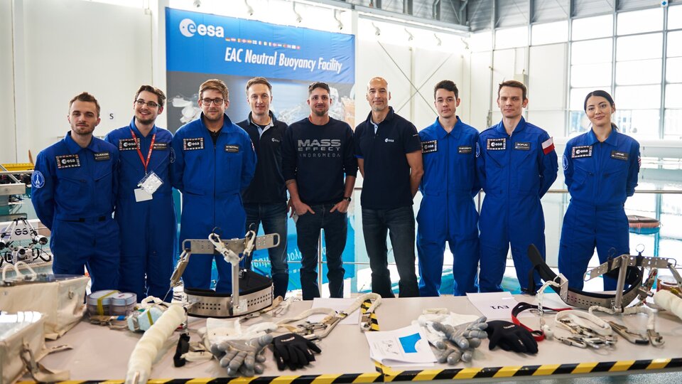 With ESA astronauts Luca Parmitano and Matthias Maurer