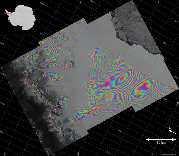 Larsen-C crack interferogram