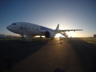 Novespace’s A310 early in the morning before the flight