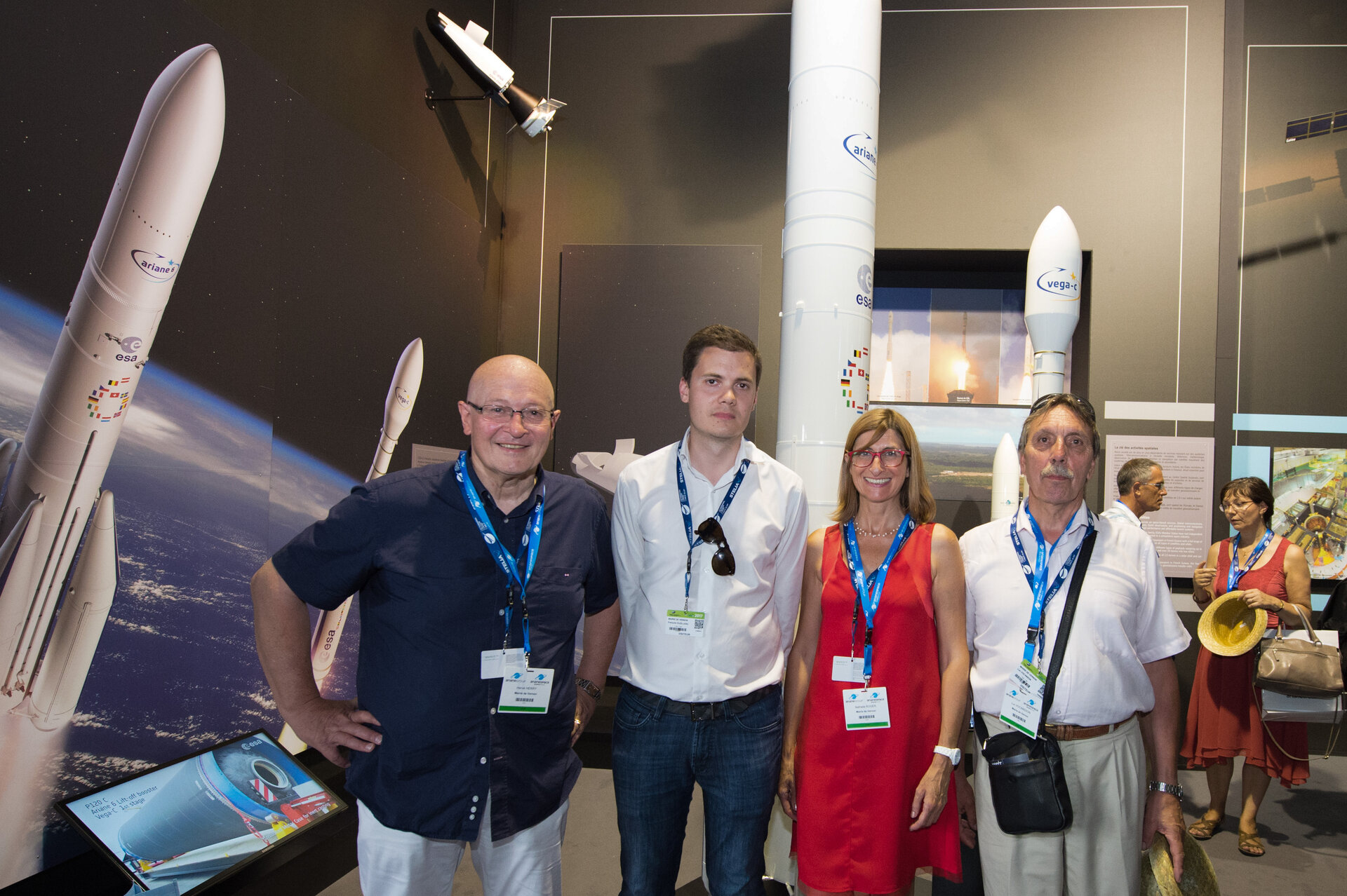 Community of Ariane Cities members at the ESA pavilion