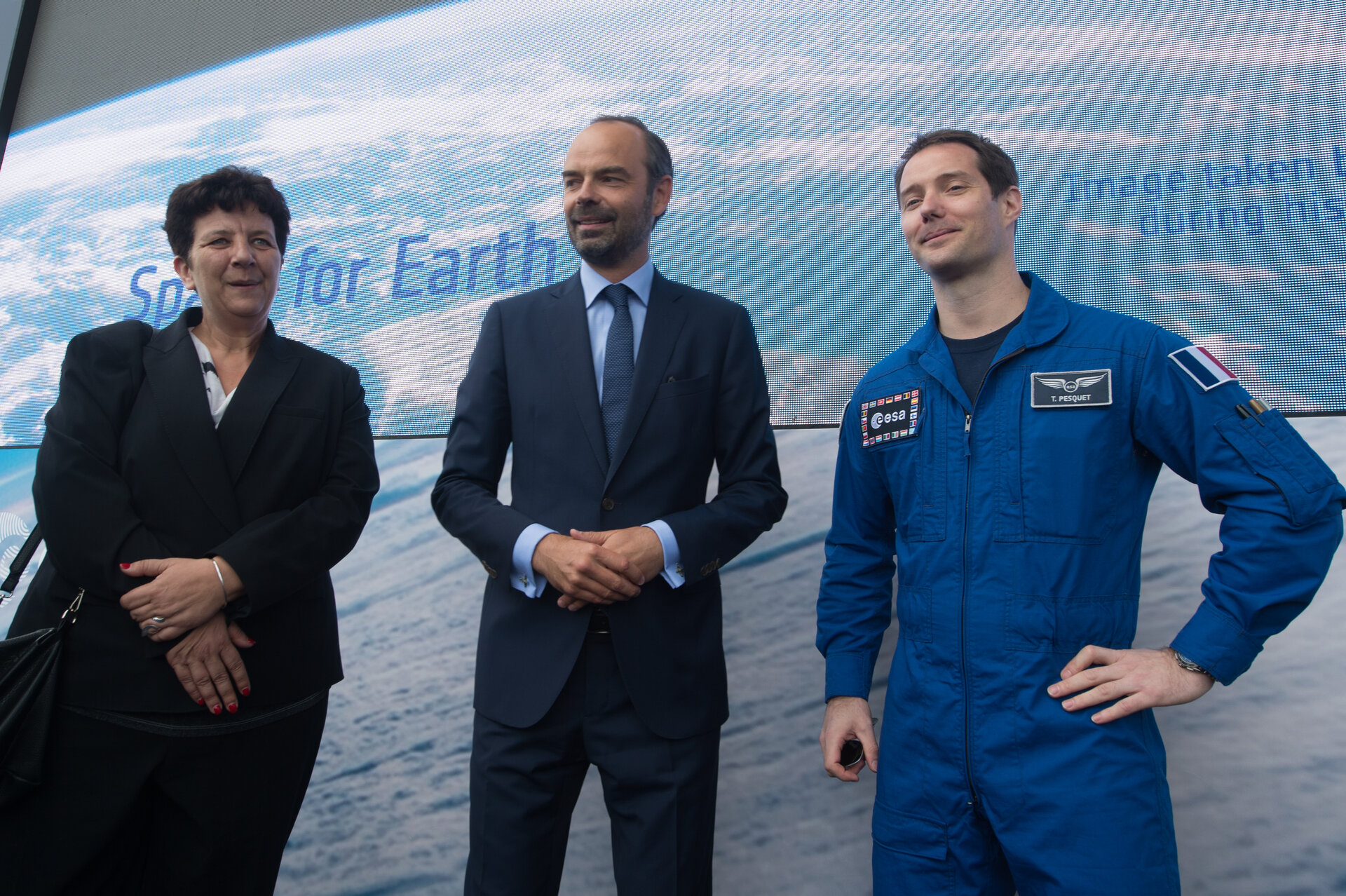 Edouard Philippe and Frédérique Vidal meets Thomas Pesquet 