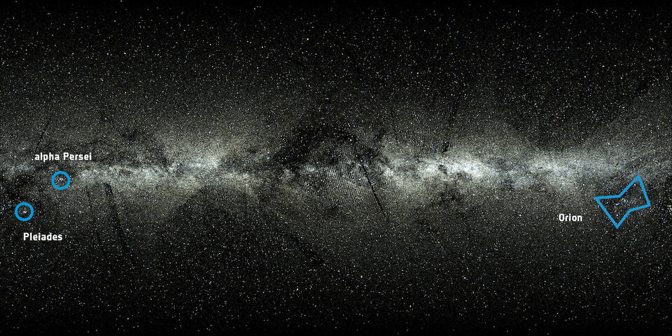 Záběr celé hvězdné oblohy v podání družice Gaia