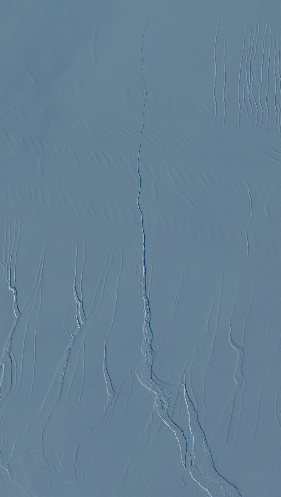 Grieta en el hielo vista por Sentinel-2A