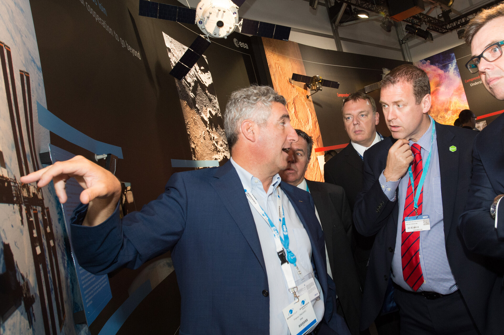 Invest NI delegation visits the ESA Pavilion