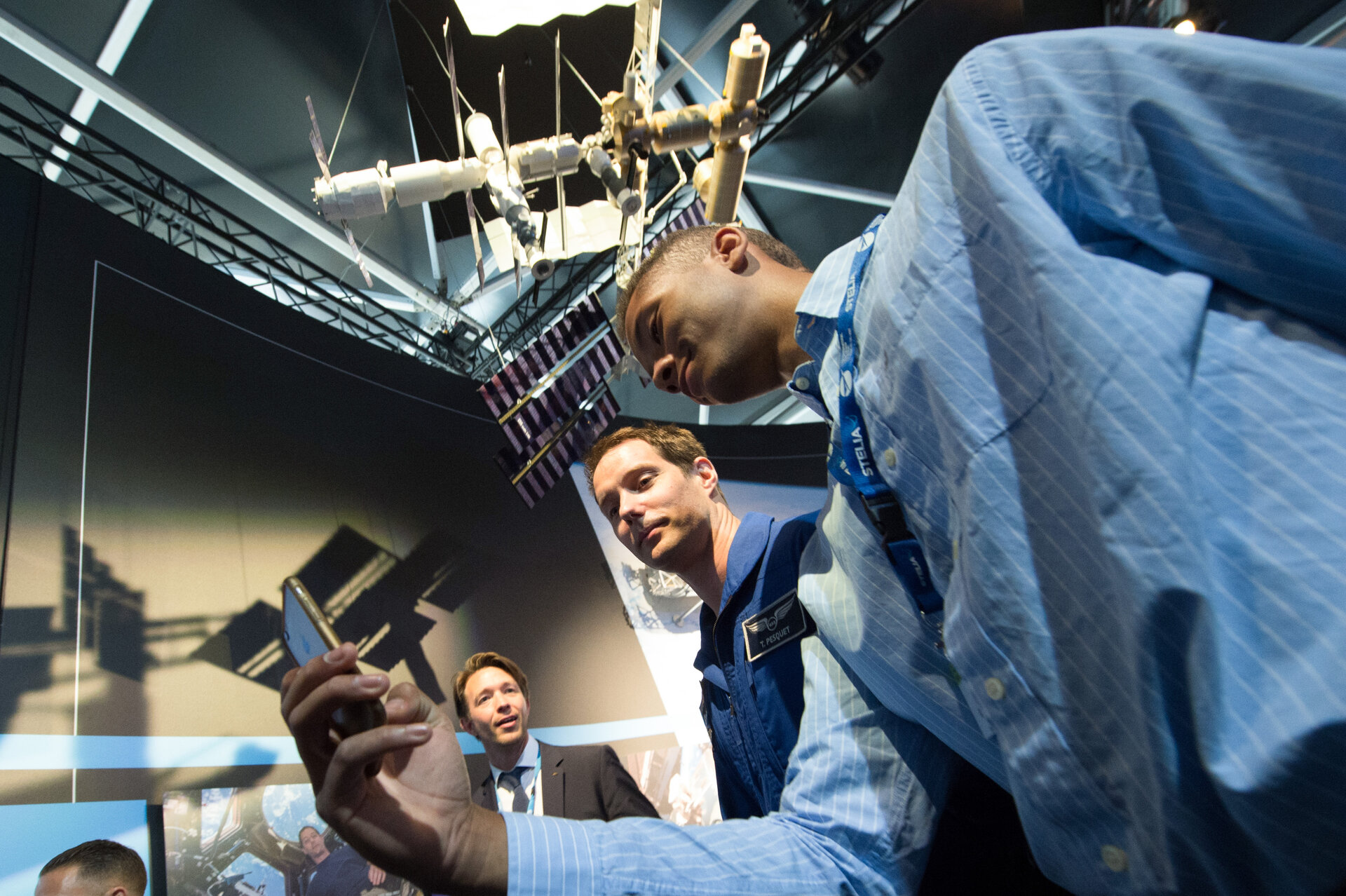 Thomas Pesquet at the ESA Pavilion