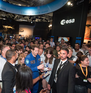 Thomas Pesquet at the ESA Pavilion