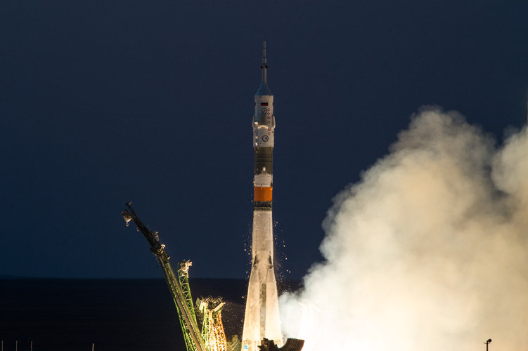 Liftoff of Soyuz MS-05