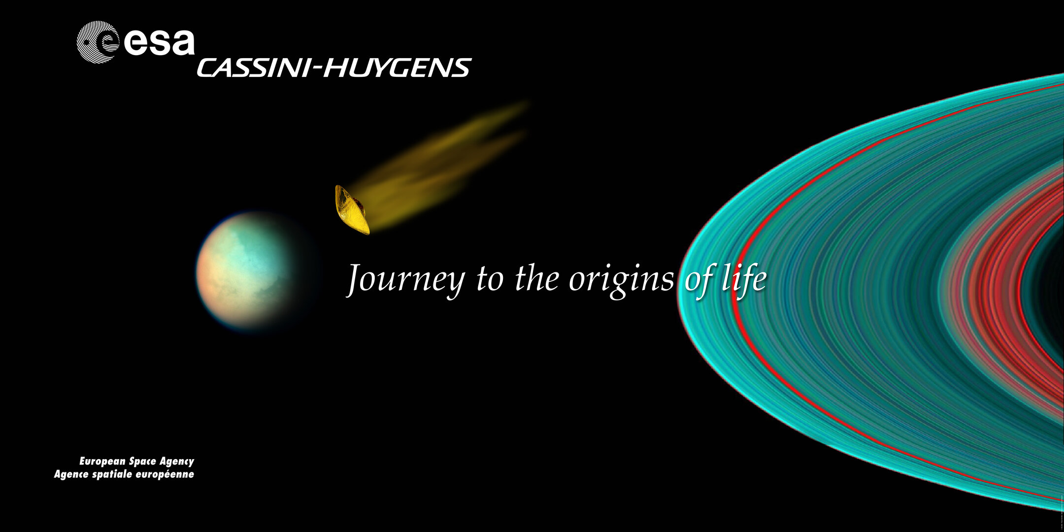 Cassini-Huygens journey to the origins of life