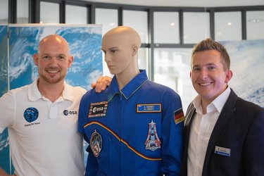 ESA-Astronaut Alexander Gerst mit Stefan Neumann