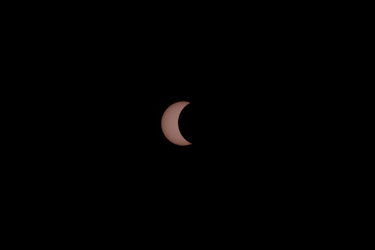 Partial eclipse from Kourou