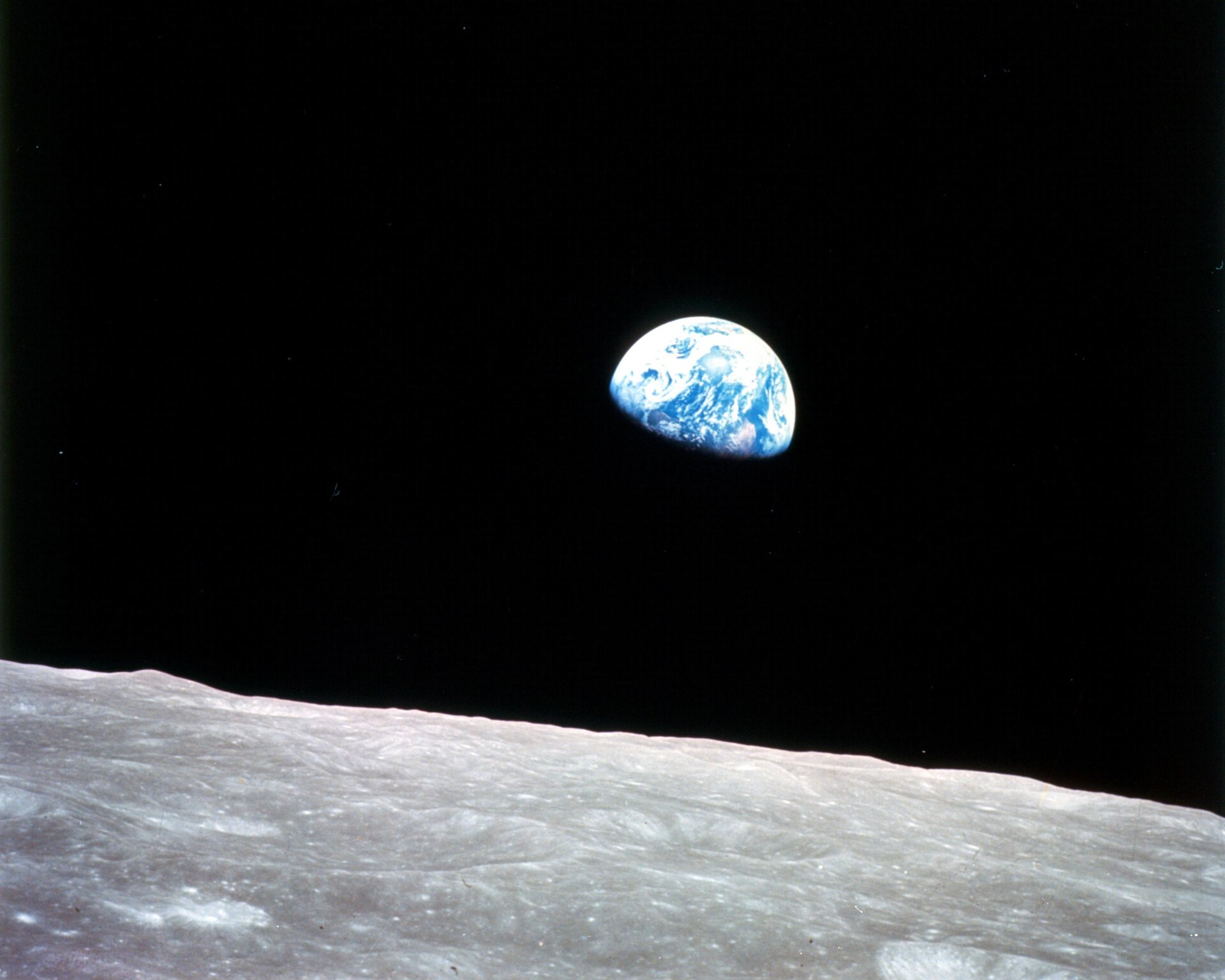 Imagem ‘Earthrise’ capturada pelo astronauta da NASA William Anders