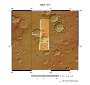 Dune-filled crater in context