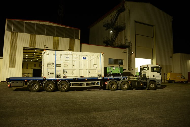 Loaded onto lorry