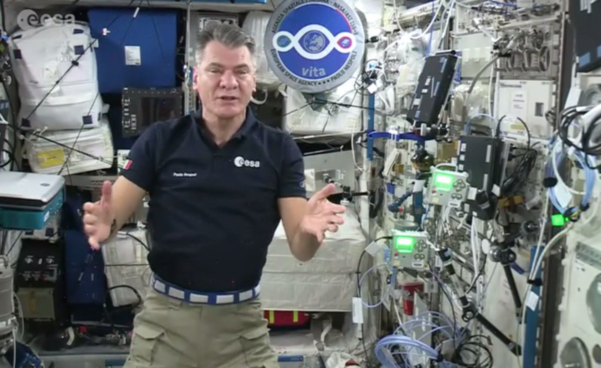 ESA astronaut Paolo Nespoli launches the European Astro Pi Challenge