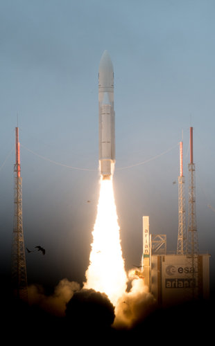 Galileo lifts off