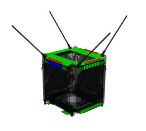 CAD image of LEDSAT