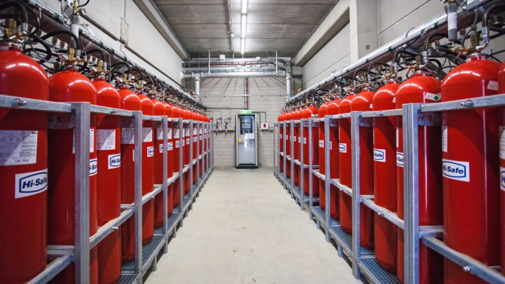 Fire suppression in paint factory