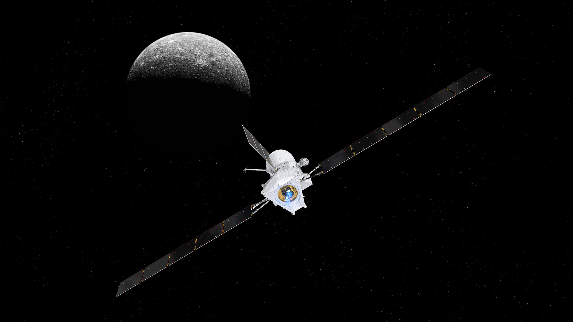 BepiColombo auf der Reise zum Merkur