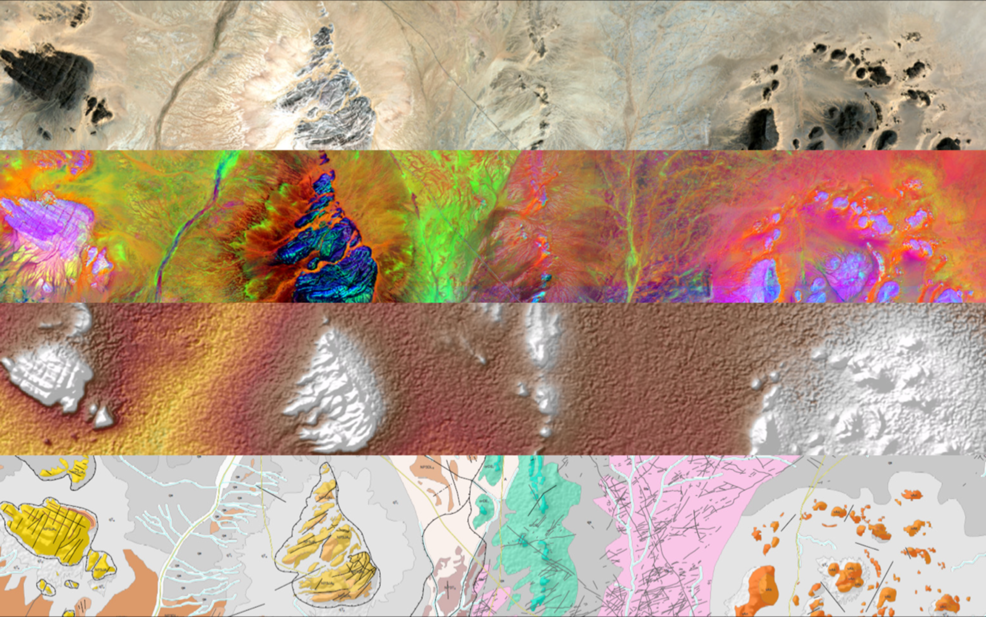 Exemplos de camadas usadas para cartografia