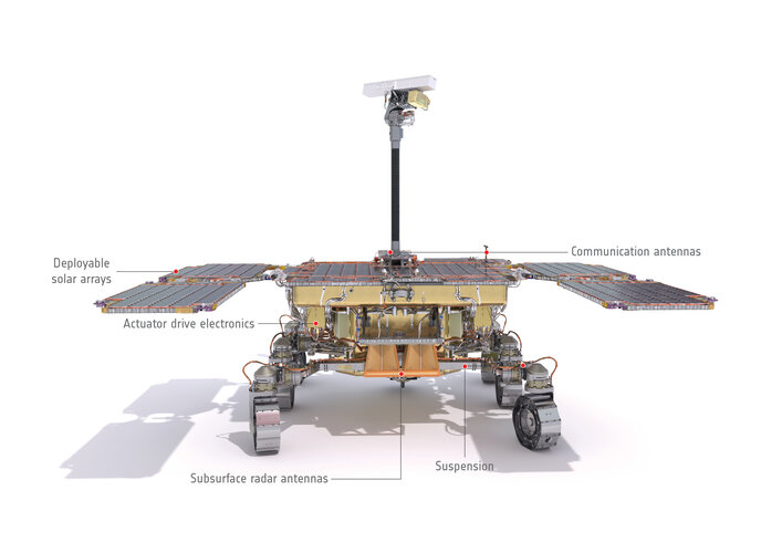 Rear view of the ExoMars rover