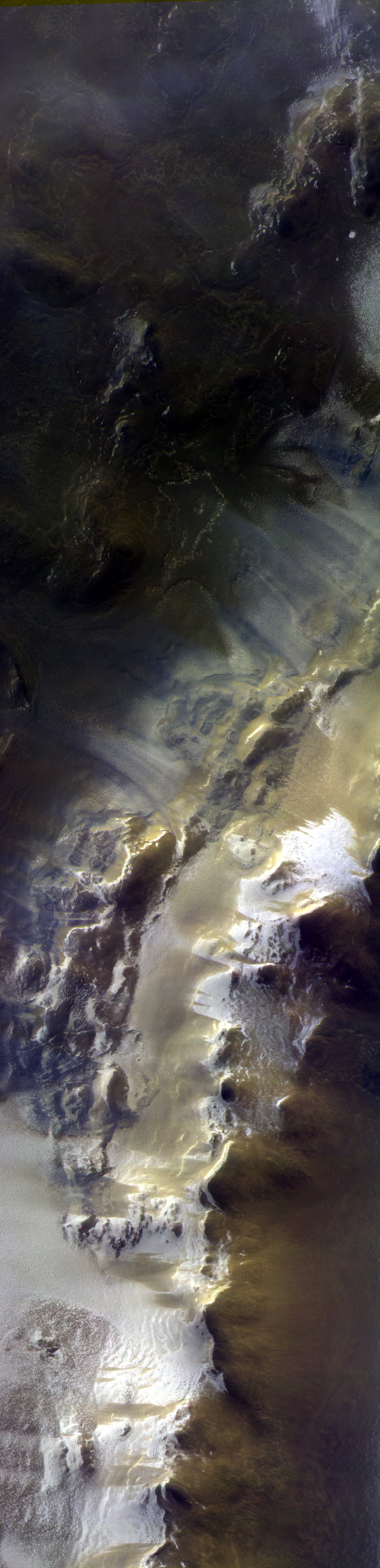 Snímky kráteru Koroljov