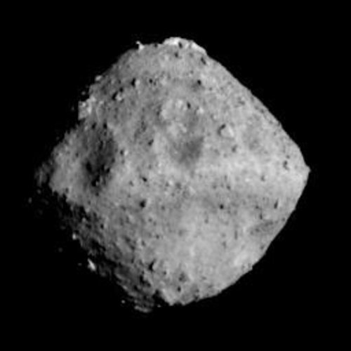 Asteroid Ryugu seen by Japan's Hayabusa2