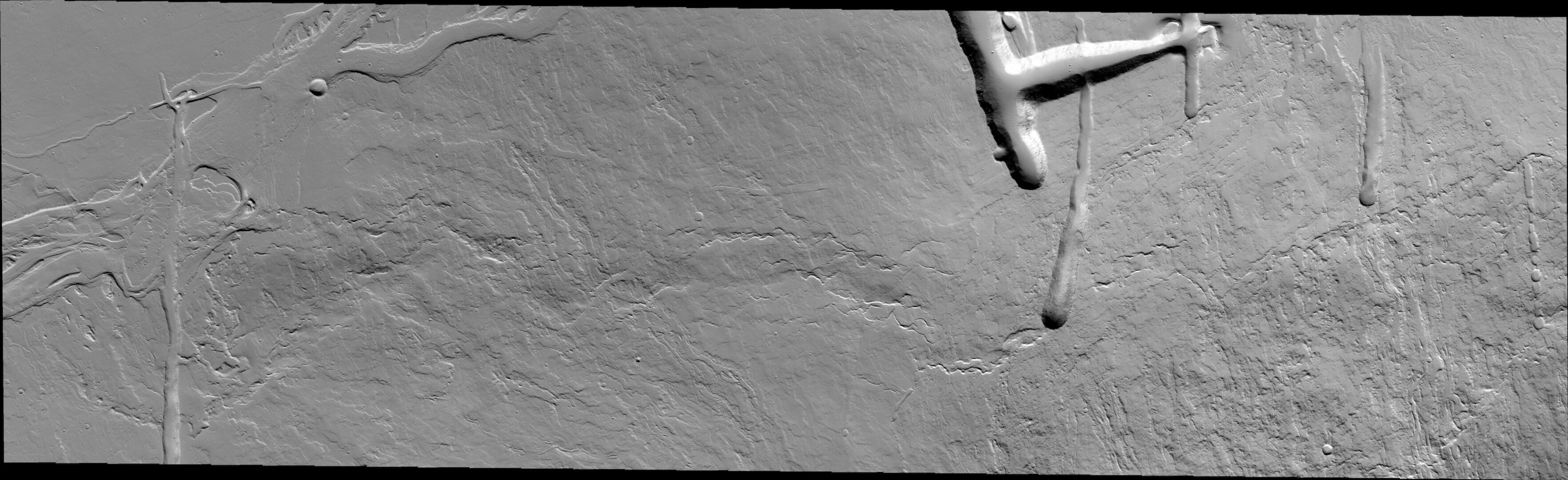 Eastern flank of Olympus Mons