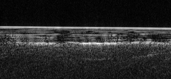 radar billede af vandførende lag i mars undersgrund fra Mars Express