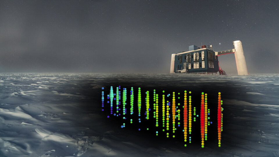 Neutrino detection at the IceCube observatory.