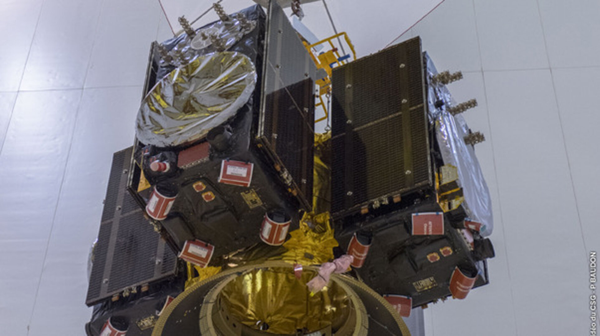 Quartet of Galileo satellites pre-launch