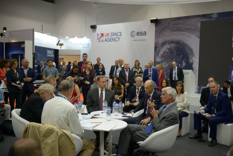 Joint UK Space Agency, UK space industry, ESA exhibition area in the Space Zone 
