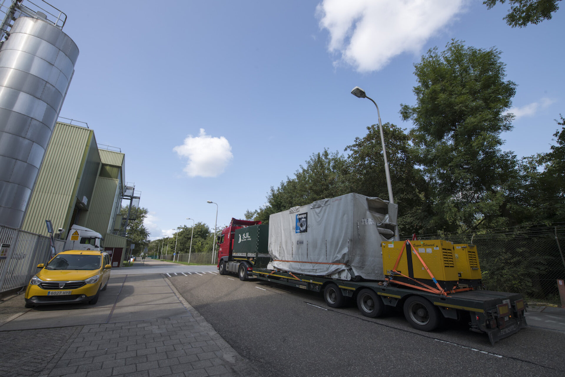 Cheops arrival at ESA’s technical centre