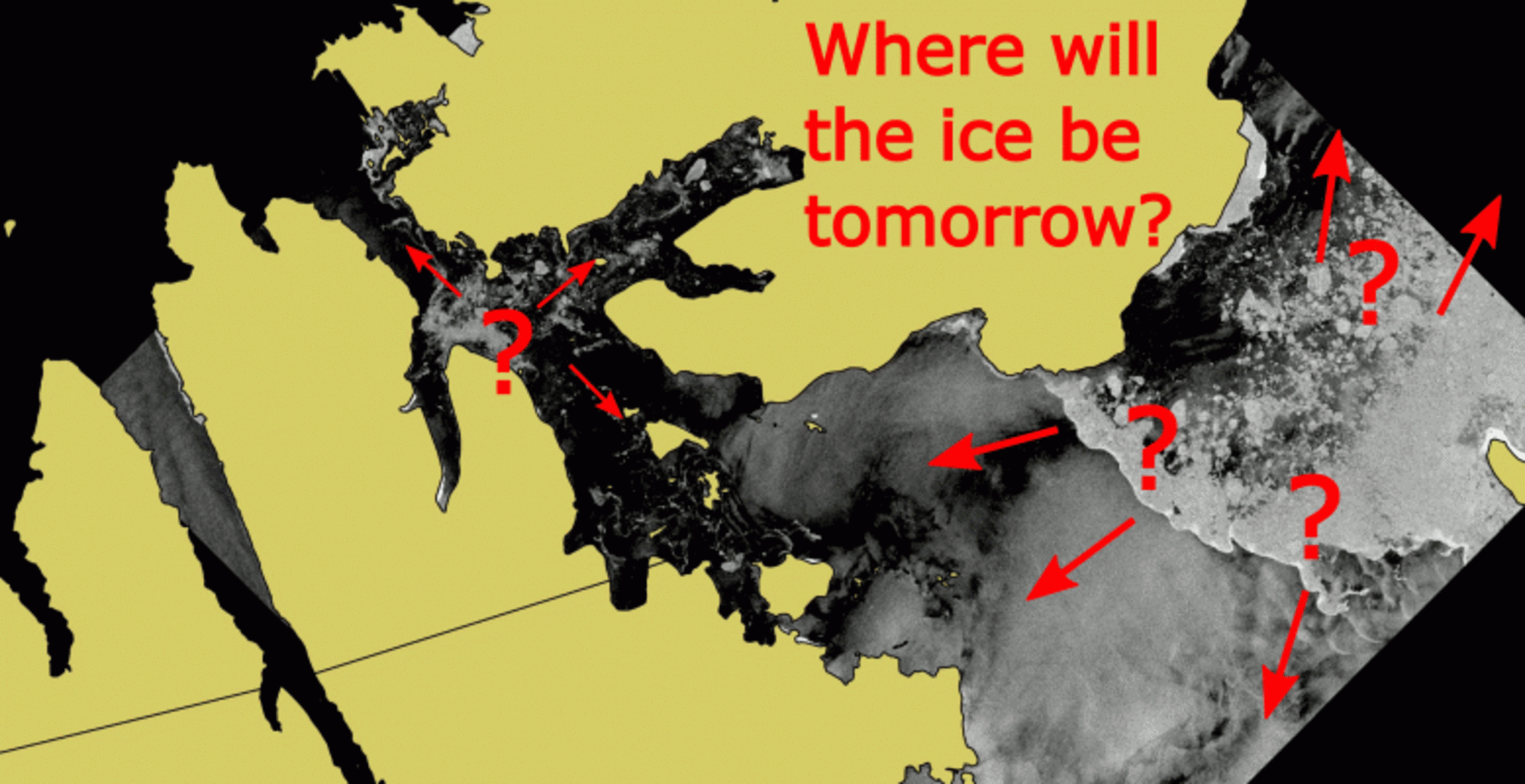 Where will the ice be tomorrow?