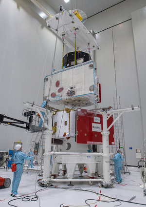 Completing the BepiColombo stack